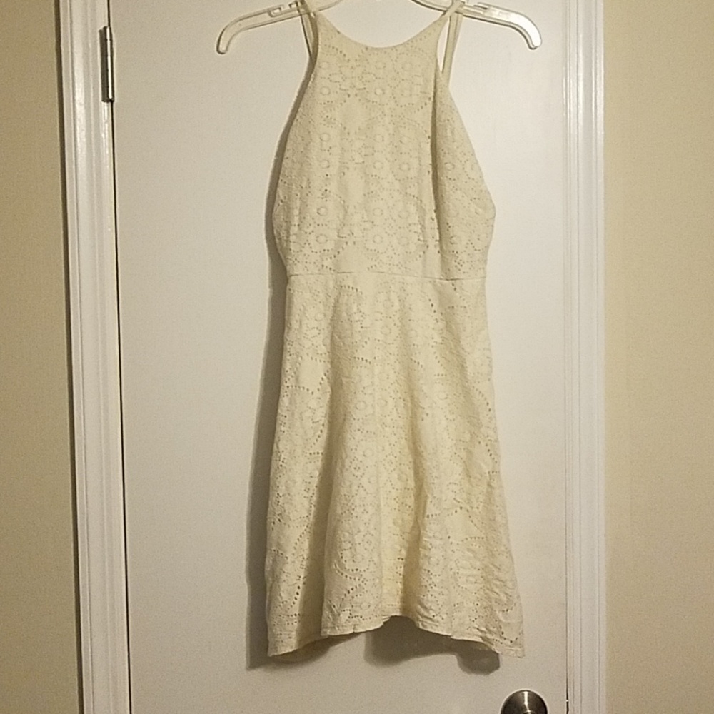 Ivory eyelet dress